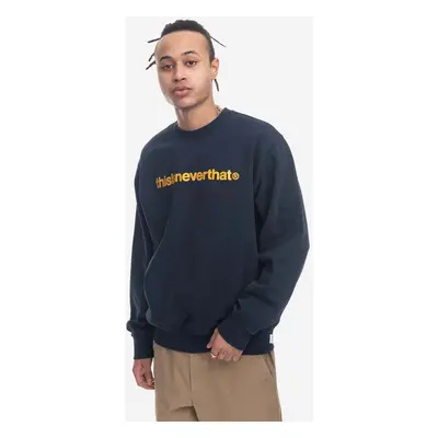 Bavlněná mikina thisisneverthat T-Logo Crewneck pánská, černá barva, s aplikací, TN220TSWCW01-NA