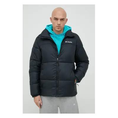 Bunda Columbia Puffect II Jacket pánská, béžová barva, zimní