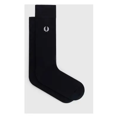 Ponožky Fred Perry Classic Laurel Wreath Sock pánské, tmavomodrá barva, C7135.267