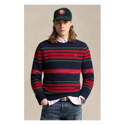 Vlněný svetr Polo Ralph Lauren pánský, modrá barva