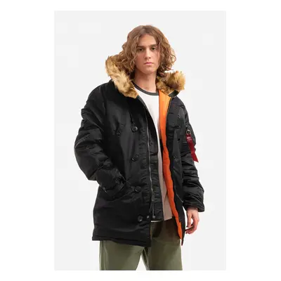 Bunda Alpha Industries PARKA N3B VF 103141 pánská, černá barva, zimní