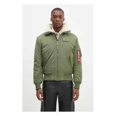 Bunda Alpha Industries B15-3 pánská, zelená barva, přechodná