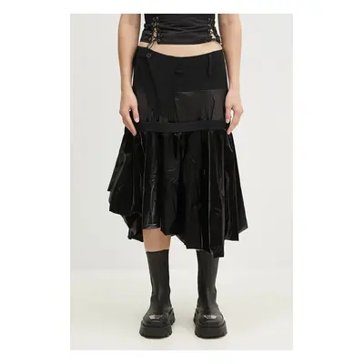 Sukně Ottolinger Layered Balloon Skirt černá barva, mini, áčková