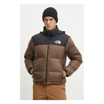 Péřová bunda The North Face TNF x 30th Years HMLYN pánská, hnědá barva, zimní, NF0A3C8D5EX1