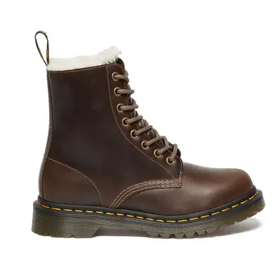 Kožené workery Dr. Martens Pascal Serena dámské, hnědá barva, na plochém podpatku, zateplené, DM