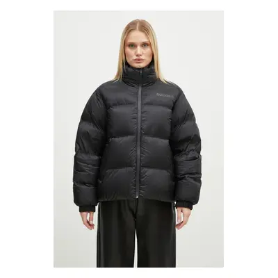 Péřová bunda adidas Originals Premium Puffer dámská, černá barva, zimní, IW5867