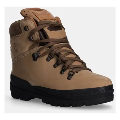 Nubukové boty Timberland World Hiker MID LC béžová barva, TB1A1QNTD831