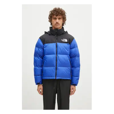 Péřová bunda The North Face Retro Nuptse pánská, modrá barva, zimní, NF0A3C8DCZ61