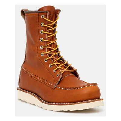 Kožené boty Red Wing pánské, hnědá barva, 877-brown