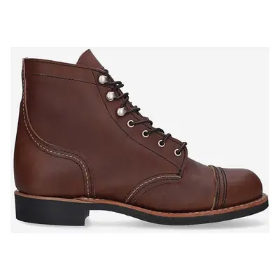 Kožené boty Red Wing hnědá barva