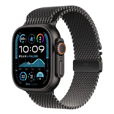 Apple Watch Ultra 2 GPS + Cellular, 49mm černě titanové pouzdro s černě titanovým milánským tahe