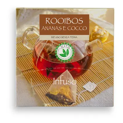 Rooibos červený čaj ananas/kokos 15ks Pascucci