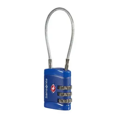 Samsonite Samsonite Luggage accessories CABLELOCK 3 DIAL TSA Midnight Blue (1549)