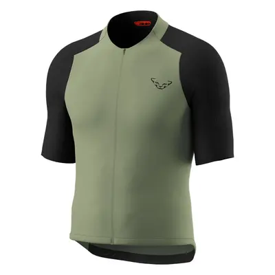 Dres Dynafit Ride Light S/S Full Zip Jersey sage 2024 Barva: zelená / modrá