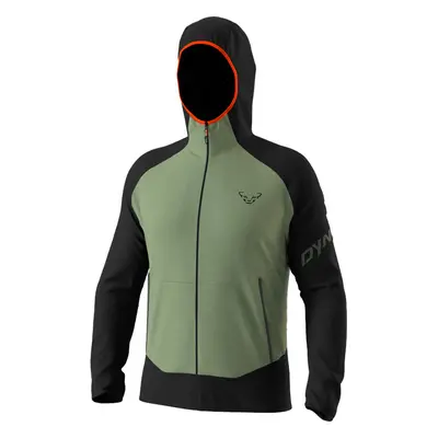 Mikina Dynafit Transalper Light PTC Hoody black out/sage 2025 Barva: zelená / černá