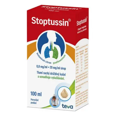 Stoptussin sirup por.sir. 1 x 100 ml + pip.