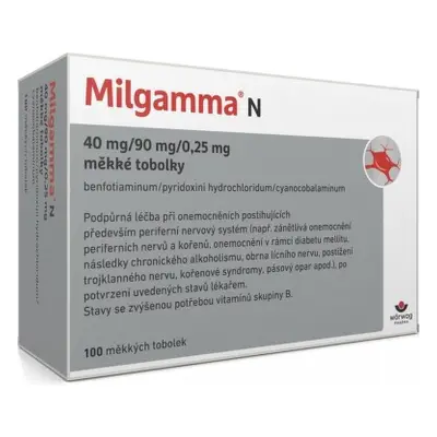 MILGAMMA N POR 40MG/90MG/0,25MG CPS MOL 100