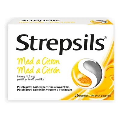 STREPSILS MED A CITRON ORM 0,6MG/1,2MG PAS 36