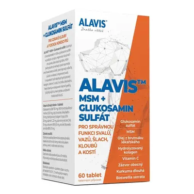 ALAVIS MSM + Glukosamin sulfát 60tbl