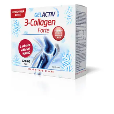 GelActiv 3-Collagen Forte 120+60 kapslí Dárkové 2022