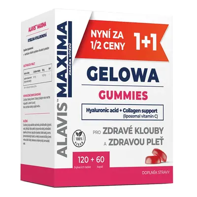 ALAVIS MAXIMA Gelowa Gummies 120 tablet + 60 kapslí