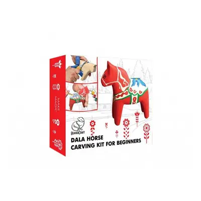 BeaverCraft Dárková vyřezávací sada DIY02 Koník - Dala Horse Carving Hobby Kit