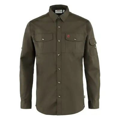 Fjällräven Plátěná košile Singi Trekking Shirt LS M - Dark Olive Velikost: M