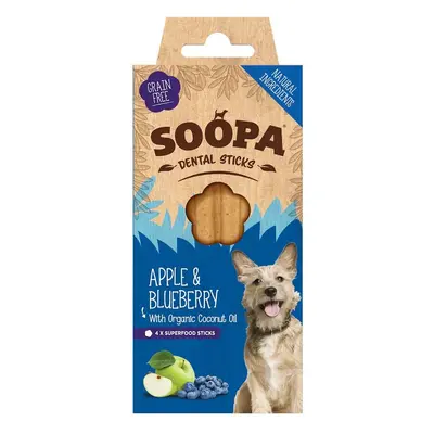 Soopa Pets Dentální tyčinky Soopa s jablkem a borůvkou 100 g