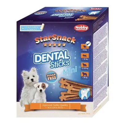 Nobby StarSnack Dental Mini dentální tyčinky pro psy 28ks / 252g