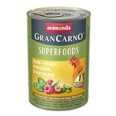 Animonda Grancarno Adult Superfoods kuře špenát maliny dýňová semínka 400 g