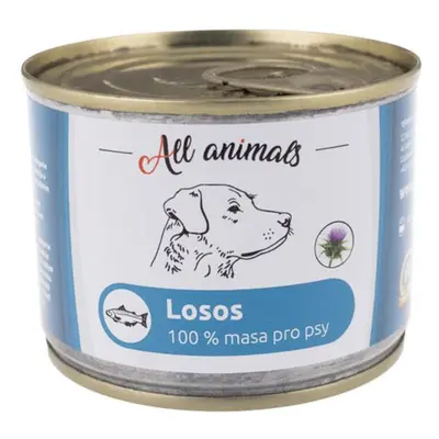 ALL ANIMALS konzerva pro psy losos mletý 200g