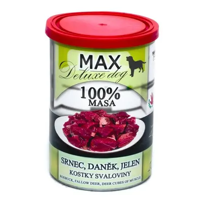 Max Deluxe Dog konzerva Srnec, daněk a jelen 400g