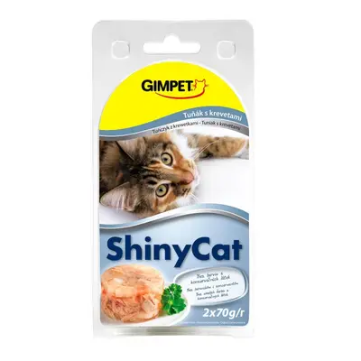 ShinyCat konzerva tuňák a krevety 2x70g