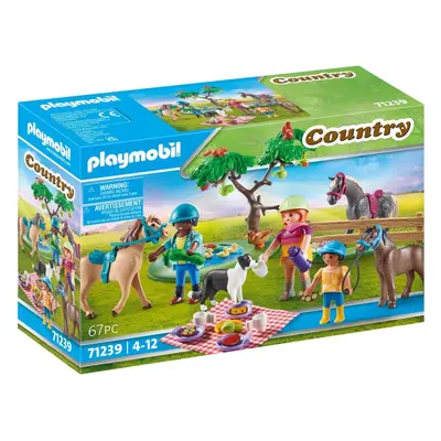 Stavebnice Playmobil 71239 Výlet na piknik s koňmi