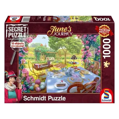 SCHMIDT Secret puzzle June's Journey: Čaj v zahradě 1000 dílků