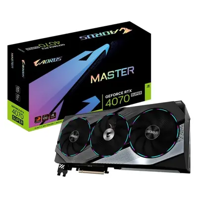 Grafická karta GIGABYTE AORUS GeForce RTX 4070 SUPER MASTER 12G