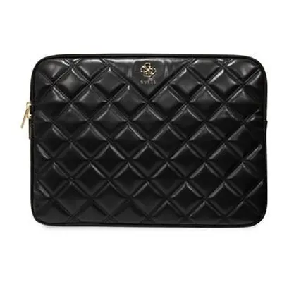 Pouzdro na notebook 13"-14" Guess PU Quilted 4G Metal Logo, black