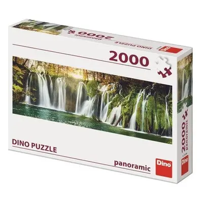 Puzzle Dino plitvické  vodopády 2000 panoramic