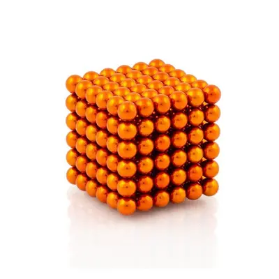 Magnetická stavebnice NeoCube oranžová, 216 kuliček o průměru 5 mm