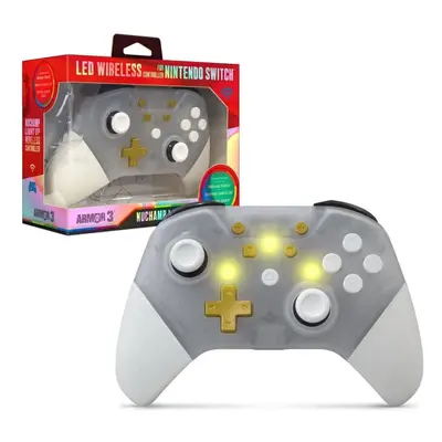 Herní ovladač Armor3 NuChamp Wireless Controller for Nintendo Switch (Clear LED)