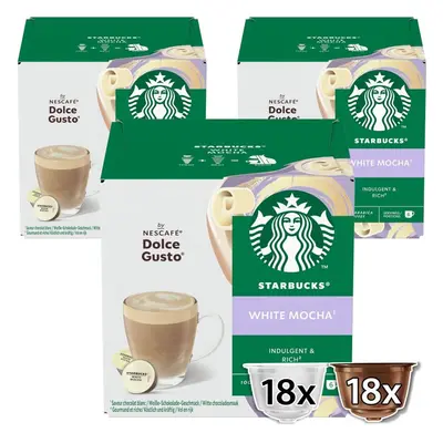 Kávové kapsle STARBUCKS® White Mocha by NESCAFÉ® Dolce Gusto® - 36 kapslí (18 porcí)