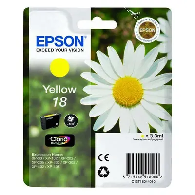 Cartridge Epson T1804 žlutá