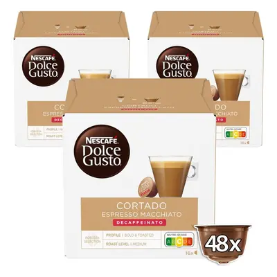 Kávové kapsle NESCAFÉ® Dolce Gusto® Cortado Decaffeinato - 48 kapslí