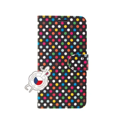 Pouzdro na mobil FIXED FIT pro Huawei P30 motiv Rainbow Dots