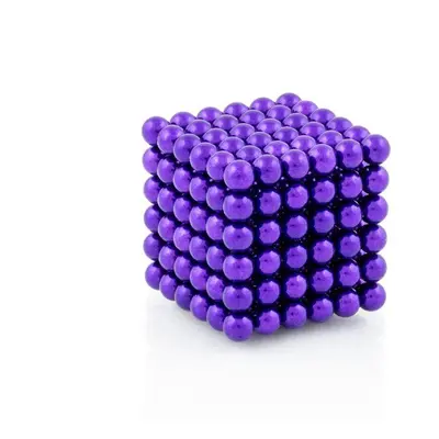 Magnetická stavebnice NeoCube fialová, 216 kuliček o průměru 5 mm