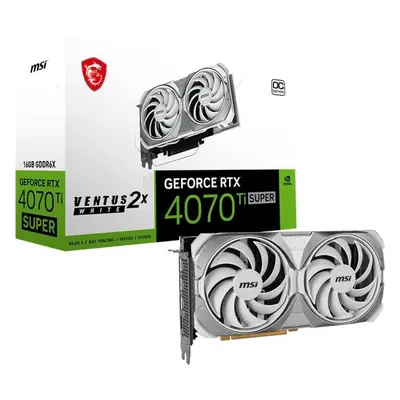 Grafická karta MSI GeForce RTX 4070 Ti SUPER 16G VENTUS 2X WHITE OC