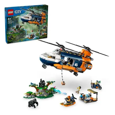 LEGO stavebnice LEGO® City 60437 Helikoptéra na průzkum džungle v základním táboře