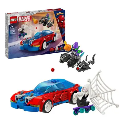 LEGO stavebnice LEGO® Marvel 76279 Spider-Manovo závodní auto a Venom Zelený goblin