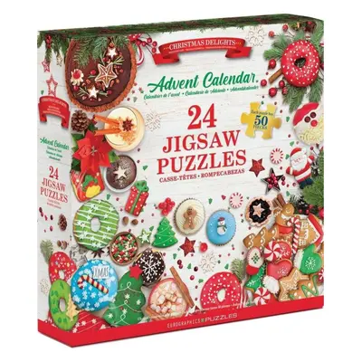 Adventní kalendář EUROGRAPHICS Puzzle Adventní kalendář: Vánoční dobroty 24 x 50 dílků