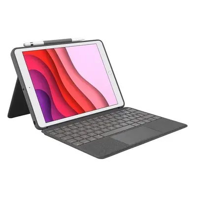 Pouzdro na tablet s klávesnicí Logitech Combo Touch pro iPad 10. generace 10.9", oxfordská šedá 